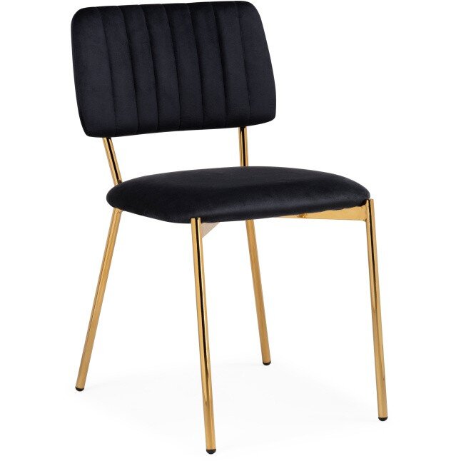 Стул на металлокаркасе Armond black / gold Стул на металлокаркасе Armond black / gold