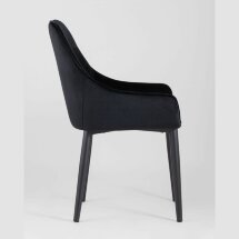 Стул Stool Group Диана велюр черный ножки металл черный