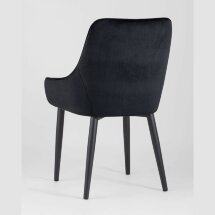 Стул Stool Group Диана велюр черный ножки металл черный