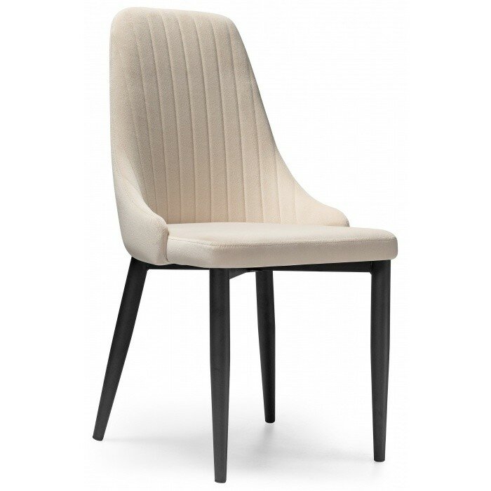 Стул на металлокаркасе Kora beige / black Стул на металлокаркасе Kora beige / black