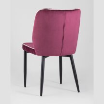 Стул Stool Group Лоренс бордовый обивка мебельный велюр ножки металл