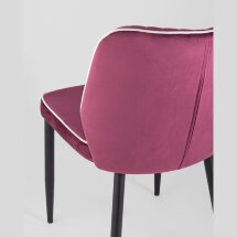 Стул Stool Group Лоренс бордовый обивка мебельный велюр ножки металл