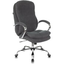 Кресло компьютерное Бюрократ для руководителя Бюрократ T-9950SL Fabric серый Alfa 44 крестовина металл хром мягкая обивка из
