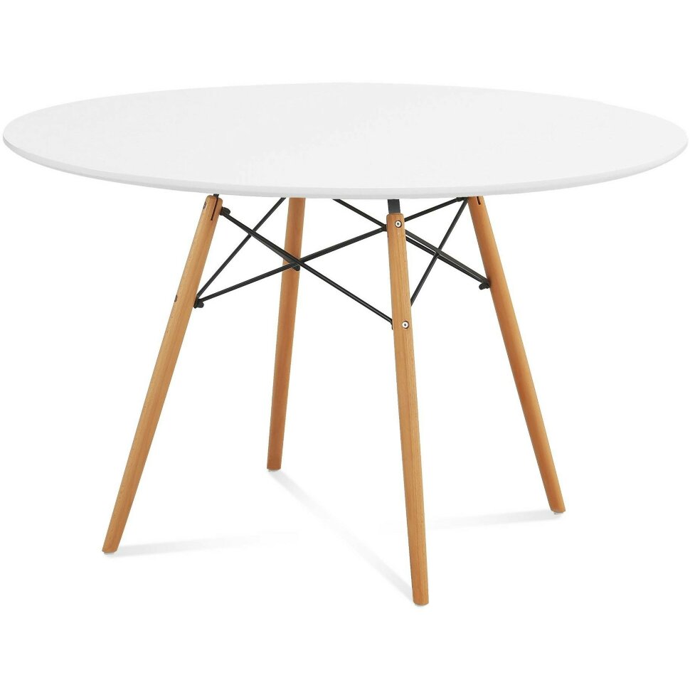 Стол обеденный Stool Group DSW 120, белый столешница МДФ ножки массив дерева Стол обеденный Stool Group DSW 120, белый столешница МДФ ножки массив дерева