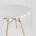 Стол обеденный Eames DSW D90, столешница МДФ, ножки массив бука 