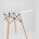 Стол обеденный Eames DSW D90, столешница МДФ, ножки массив бука 