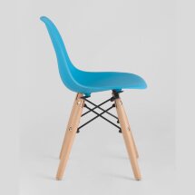 Стул Stool Group DSW детский голубой, полипропилен, сталь, натуральный массив бука