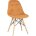 Стул Stool Group DSW SOFT оранжевый обивка рогожка ножки массив бука металлический каркас 