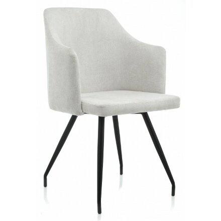 Стул на металлокаркасе Lans light grey fabric 