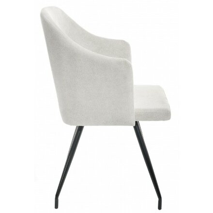Стул на металлокаркасе Lans light grey fabric 