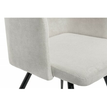 Стул на металлокаркасе Lans light grey fabric 