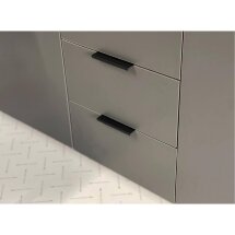 Шкаф Адам трехдверный дуб крафт золотой / графит