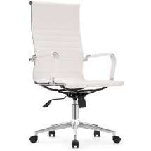 Компьютерное кресло Reus pu white / chrome