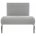 Стул на металлокаркасе Oddy light grey fabric 