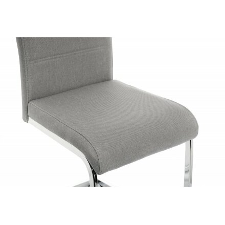 Стул на металлокаркасе Oddy light grey fabric 