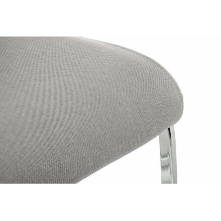 Стул на металлокаркасе Oddy light grey fabric 