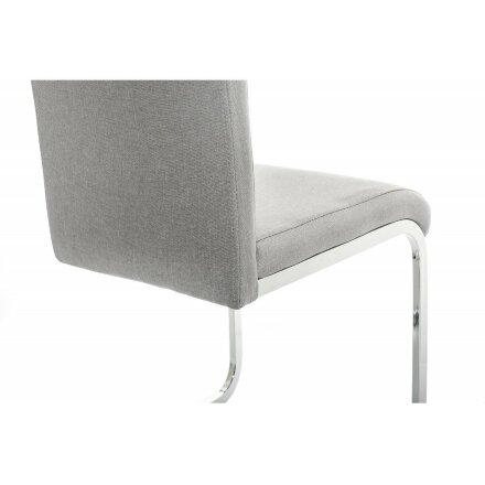 Стул на металлокаркасе Oddy light grey fabric 