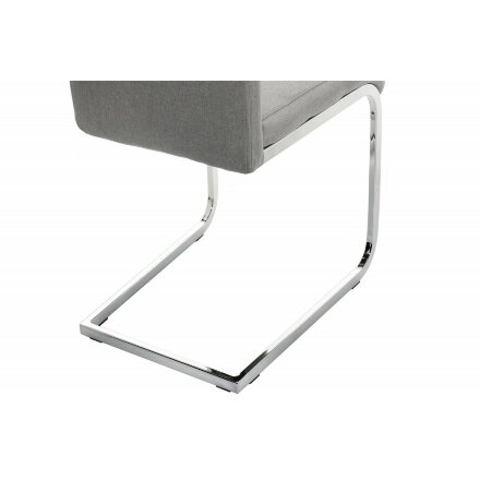 Стул на металлокаркасе Oddy light grey fabric 