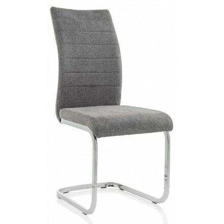 Стул на металлокаркасе Basit light grey fabric 