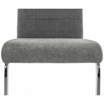 Стул на металлокаркасе Basit light grey fabric