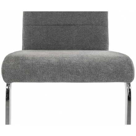 Стул на металлокаркасе Basit light grey fabric 