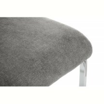 Стул на металлокаркасе Basit light grey fabric