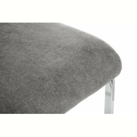 Стул на металлокаркасе Basit light grey fabric 