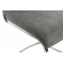 Стул на металлокаркасе Basit light grey fabric