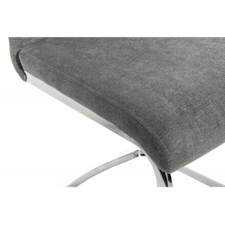 Стул на металлокаркасе Basit light grey fabric 