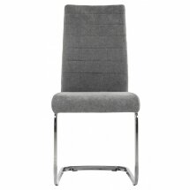 Стул на металлокаркасе Basit light grey fabric