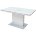Стол ALTA 140 GREY-WHITE MARBLE/ WHITE глазурованное стекло М-City 