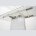 Стол ALTA 140 GREY-WHITE MARBLE/ WHITE глазурованное стекло М-City 