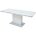 Стол ALTA 140 GREY-WHITE MARBLE/ WHITE глазурованное стекло М-City 