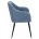 Стул на металлокаркасе Mody blue fabric 