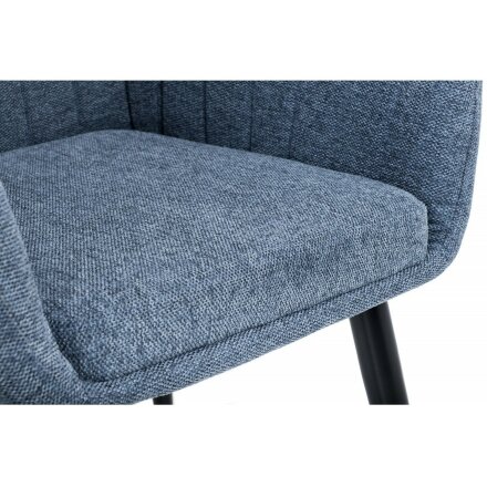 Стул на металлокаркасе Mody blue fabric 