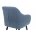Стул на металлокаркасе Mody blue fabric 