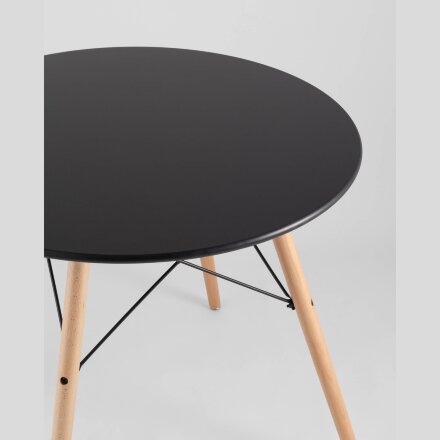 Стол Eames DSW D80 черный 