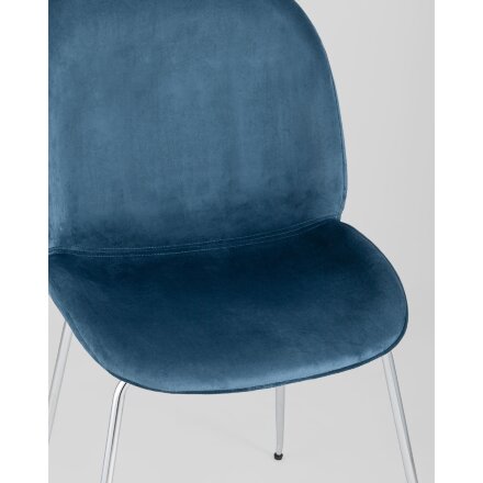 Стул Stool Group Beetle маренго хромированные ножки 