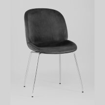 Стул Stool Group Beetle серый хромированные ножки