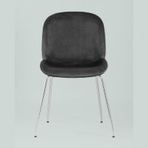 Стул Stool Group Beetle серый хромированные ножки
