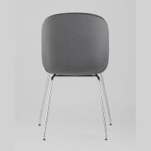 Стул Stool Group Beetle серый хромированные ножки
