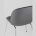 Стул Stool Group Beetle серый хромированные ножки 