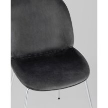 Стул Stool Group Beetle серый хромированные ножки