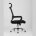 Компьютерное кресло TopChairs TopChairs Style офисное черное в обивке с сеткой, регулировка по высоте и механизм качания Top G 