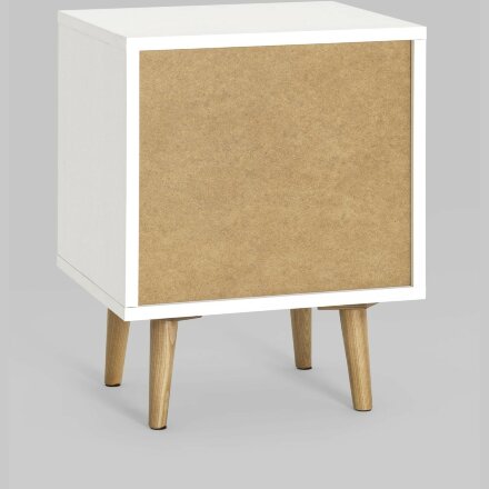 Тумбочка Stool Group Berber с открытой полкой и одним ящиком 9 принт ножки массив ясеня. 