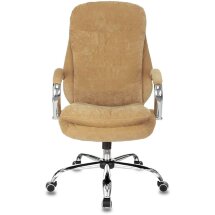 Компьютерное кресло Бюрократ руководителя Бюрократ T-9950SL Fabric горчичный Velvet 73 крестовина металл хром мягкая обивка и
