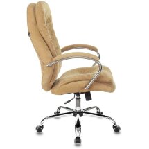 Компьютерное кресло Бюрократ руководителя Бюрократ T-9950SL Fabric горчичный Velvet 73 крестовина металл хром мягкая обивка и