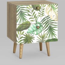 Тумбочка Stool Group Berber с двумя ящиками 4 принт ножки массив ясеня.