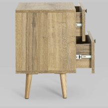 Тумбочка Stool Group Berber с двумя ящиками 4 принт ножки массив ясеня.