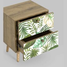 Тумбочка Stool Group Berber с двумя ящиками 4 принт ножки массив ясеня.